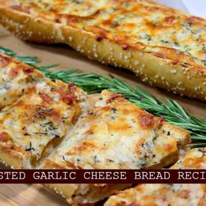 Roasted Garlic Cheese Bread Recipe
